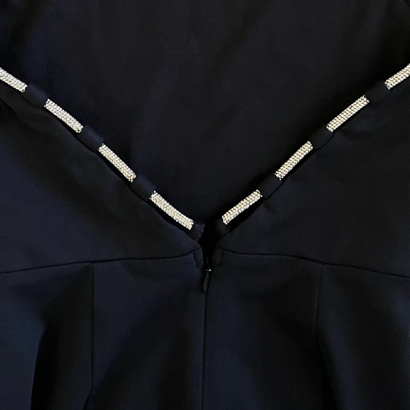 LOVERS + FRIENDS | Black Chloe Jumpsuit with Crystal Embellished Halter Neckline - Picture 11 of 15